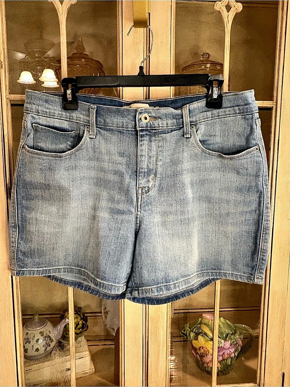 Levi's 501 99% Cotton Denim Jean Shorts Waist 32 Blue Size 14